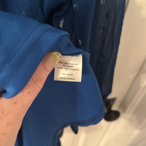 NSR // Azure Sheer Long Sleeve Dress - Picture 6 of 8